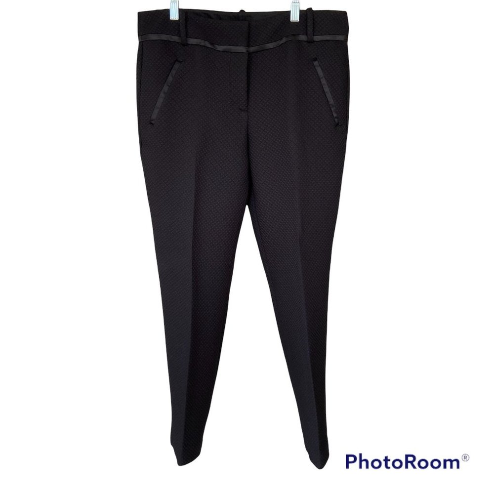 NWT Ann Taylor Marisa Quilted Black Pant, Size: 8